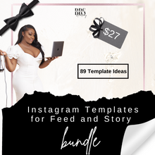 Load image into Gallery viewer, Plug and Play Editable Instagram Templates Bundle
